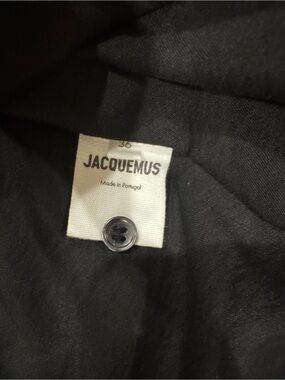 Jacquemus Black Dress with Button Detail